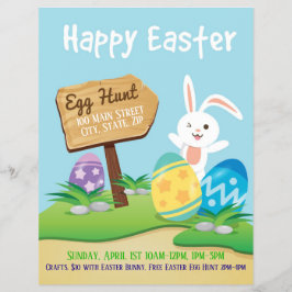 イースターエッグ狩りイベントフライヤー チラシ