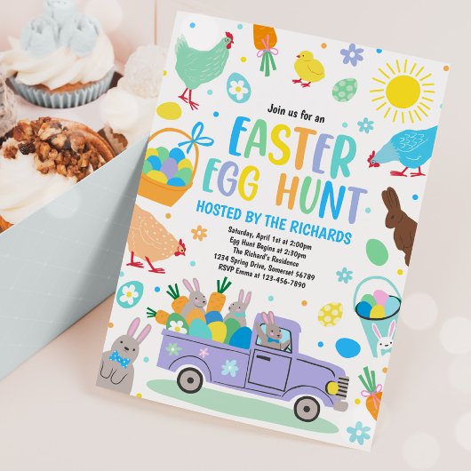 イースターエッグ狩りイースターエッグイベント春パーティー 招待状