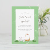 イースターエッグ狩りイースターブランチ水のカラーアート シーズンカード (スタンド正面)