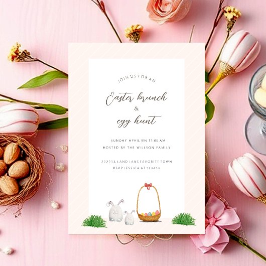 イースターエッグ狩りイースターブランチ水のカラーアート シーズンカード