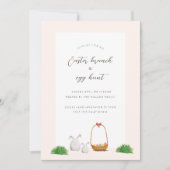 イースターエッグ狩りイースターブランチ水のカラーアート シーズンカード (正面)