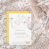 イースターエッグ狩りウォーターカラーイラストレーション 招待状