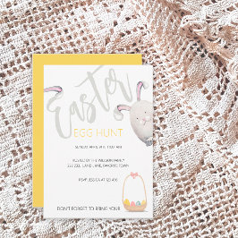 イースターエッグ狩りウォーターカラーイラストレーション 招待状