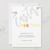 イースターエッグ狩りウォーターカラーイラストレーション 招待状 (正面)