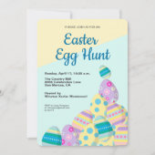 イースターエッグ狩りカラフルエッグホステッドイベント 招待状 (正面)
