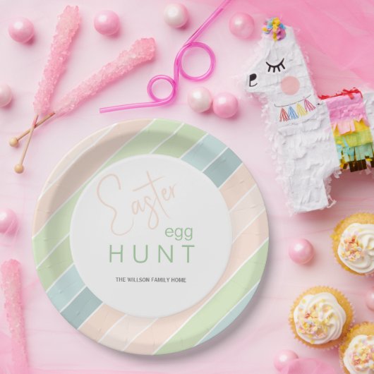 イースターエッグ狩りクリーミーアイスクリームパーティー ペーパープレート (パーティー)