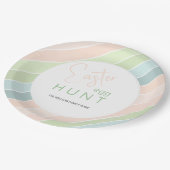 イースターエッグ狩りクリーミーアイスクリームパーティー ペーパープレート (アングル)