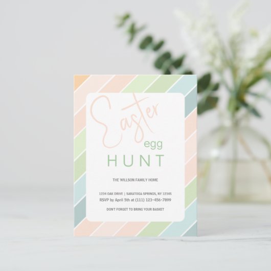 イースターエッグ狩りクリーミーアイスクリームパーティー ポストカード (スタンド正面)