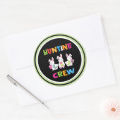 イースターエッグ狩りクルークラシックラウンドステッカー ラウンドシール (封筒)