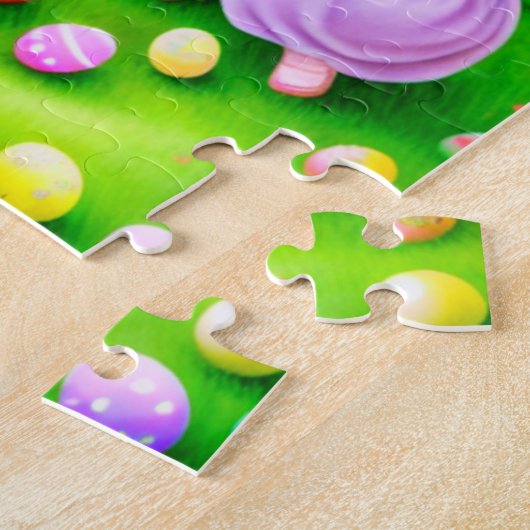 イースターエッグ狩りストーリータイムヴィンテージ写真 ジグソーパズル (側面)