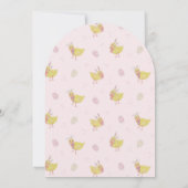 イースターエッグ狩りチックバニーフラワーカワイイ春 招待状 (裏面)