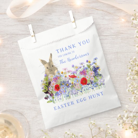 イースターエッグ狩りバニーフローラありがとう フェイバーバッグ (クリップ留めされた状態)