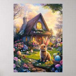 イースターエッグ狩りバニーポスター ポスター