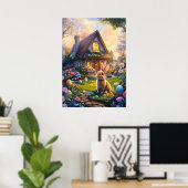 イースターエッグ狩りバニーポスター ポスター (ホームオフィス)