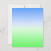 イースターエッグ狩りパーティの招待状紙シート (裏面)