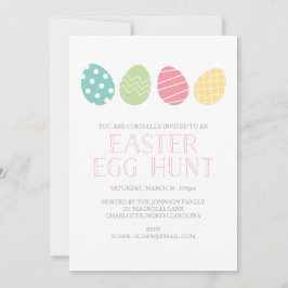 イースターエッグ狩りパーティの招待状 招待状