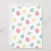 イースターエッグ狩りパーティの招待状 招待状 (裏面)