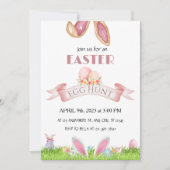 イースターエッグ狩りパーティの招待状 招待状 (正面)