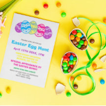 イースターエッグ狩りパーティの招待状