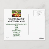 イースターエッグ狩りパーティー!招待状ポストカードチューリップ ポストカード (裏面)