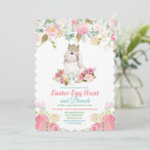 イースターエッグ狩りフローラ水彩招待状 招待状 (スタンド正面)