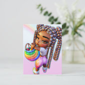 イースターエッグ狩りブラックガール魔法メラニンガール カード (スタンド正面)