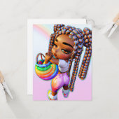 イースターエッグ狩りブラックガール魔法メラニンガール カード (正面/裏面インサイチュ)