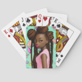 イースターエッグ狩りブラックガール魔法メラニンガール トランプ (裏面)