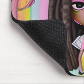 イースターエッグ狩りブラックガール魔法メラニンガール マウスパッド (コーナー)