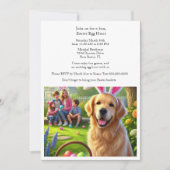 イースターエッグ狩りホリデーおもしろい 招待状 (正面)