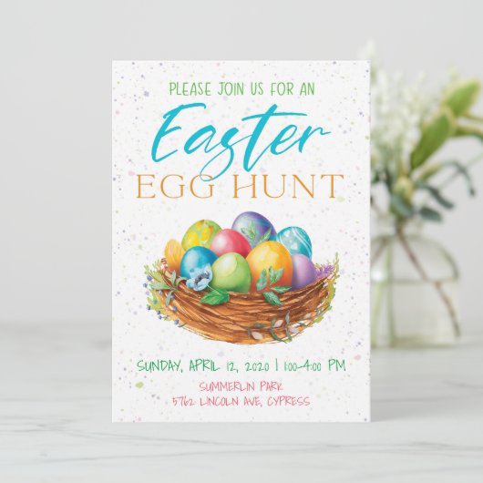 イースターエッグ狩りホリデー招待状 招待状 (スタンド正面)