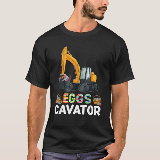 イースターエッグ狩り幼児建築トラックボーイズ Tシャツ (正面)
