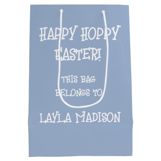 イースターエッグ狩り抱き枕 ミディアムペーパーバッグ (裏面)