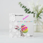 イースターエッグ狩り招待状フラットホリデーカード シーズンカード (スタンド正面)