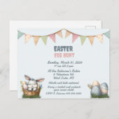 イースターエッグ狩り招待状 インビテーションポストカード (正面/裏面)