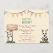 イースターエッグ狩り招待状 インビテーションポストカード (正面)