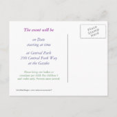 イースターエッグ狩り招待状 インビテーションポストカード (裏面)