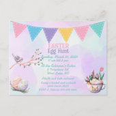 イースターエッグ狩り招待状 インビテーションポストカード (正面)