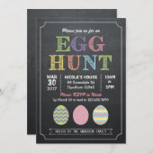 イースターエッグ狩り招待状/エッグ狩り招待状 招待状 (正面/裏面)