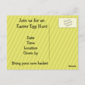 イースターエッグ狩り招待状 ポストカード (裏面)