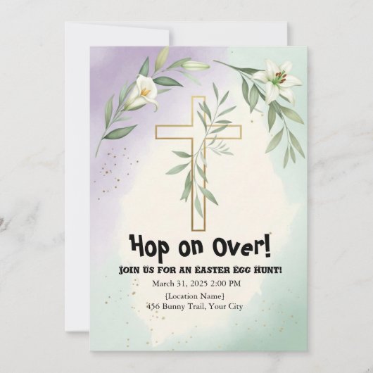 イースターエッグ狩り招待状 招待状 (正面)