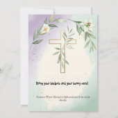 イースターエッグ狩り招待状 招待状 (裏面)