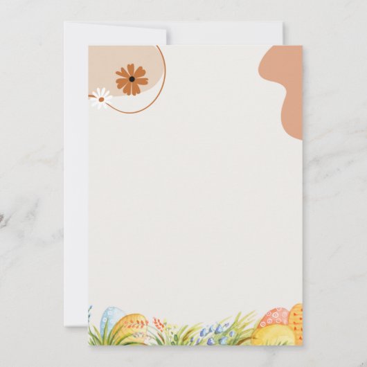 イースターエッグ狩り招待状  招待状 (裏面)