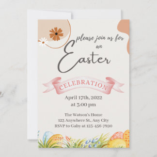 イースターエッグ狩り招待状  招待状