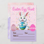 イースターエッグ狩り招待状 招待状 (正面/裏面)