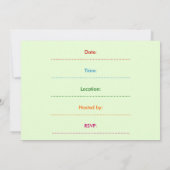 イースターエッグ狩り招待状 招待状 (裏面)