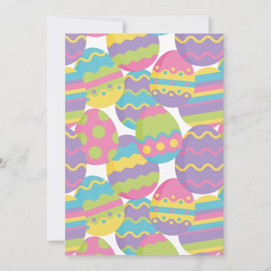 イースターエッグ狩り招待状 案内状 (裏面)