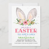 イースターエッグ狩り招待、教会イースターエッグ 招待状 (正面)