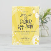 イースターエッグ狩り春パーティの招待状テンプレート 招待状 (スタンド正面)