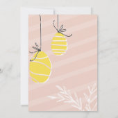 イースターエッグ狩り春パーティの招待状テンプレート 招待状 (裏面)